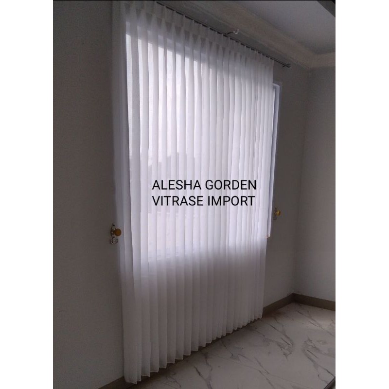 GORDEN SIANG/VITRASE PUTIH TEBAL IMPORT