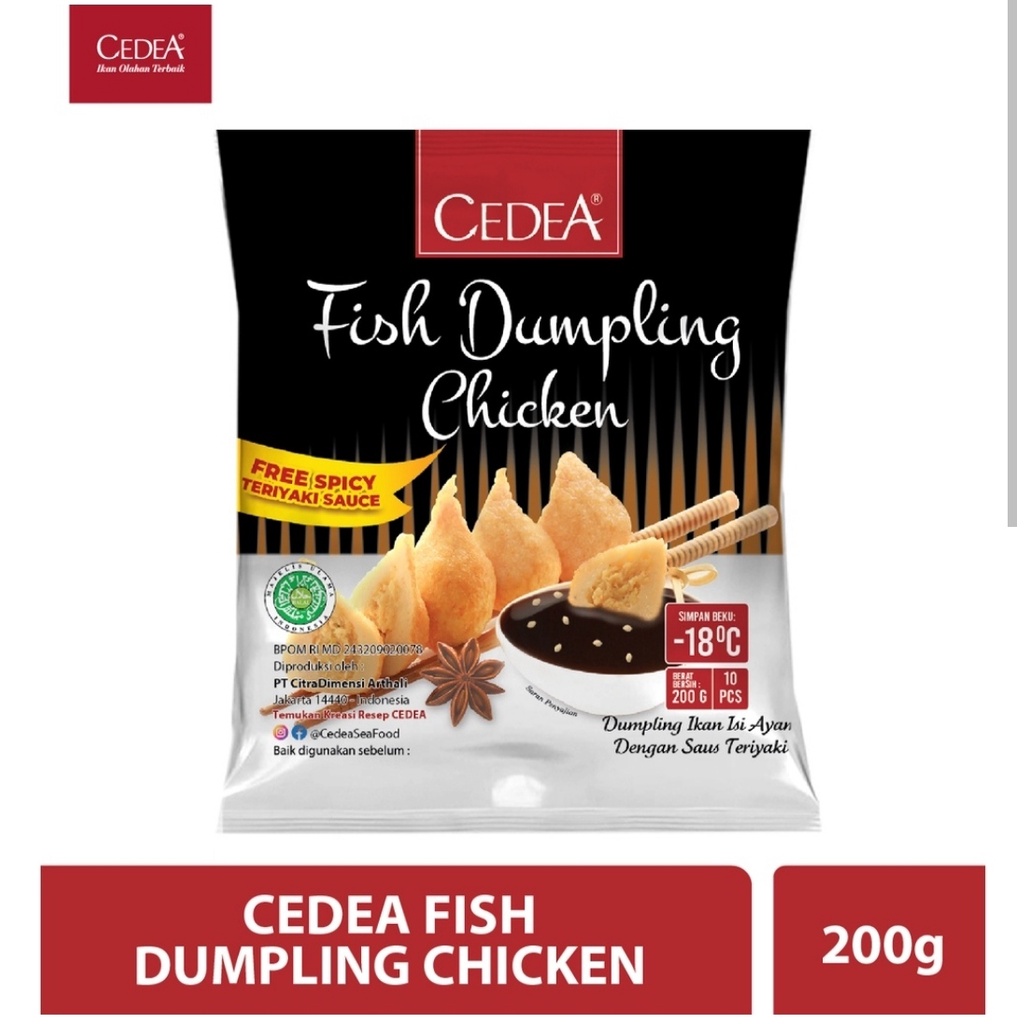 Cedea dumpling cheese 200gr, Cedea dumpling chicken 200gr