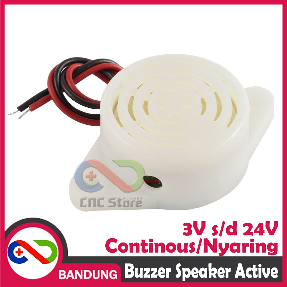 SFM-27 BUZZER SPEAKER ACTIVE PIEZO CONTINOUS 3V-24V 3-24V