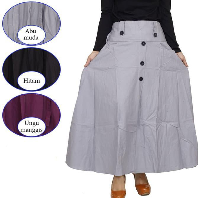Fashion Mus Rok Panjang Remaja Dewasa Model Umbrella Rok Muslim //Bawahan//Best Produk