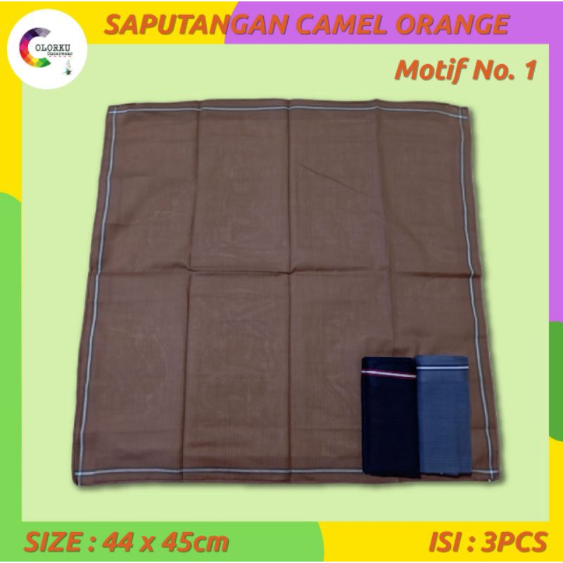 Saputangan Camel Orange ISI-3