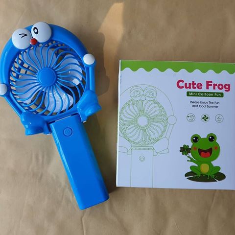 kipas angin mini cute frog