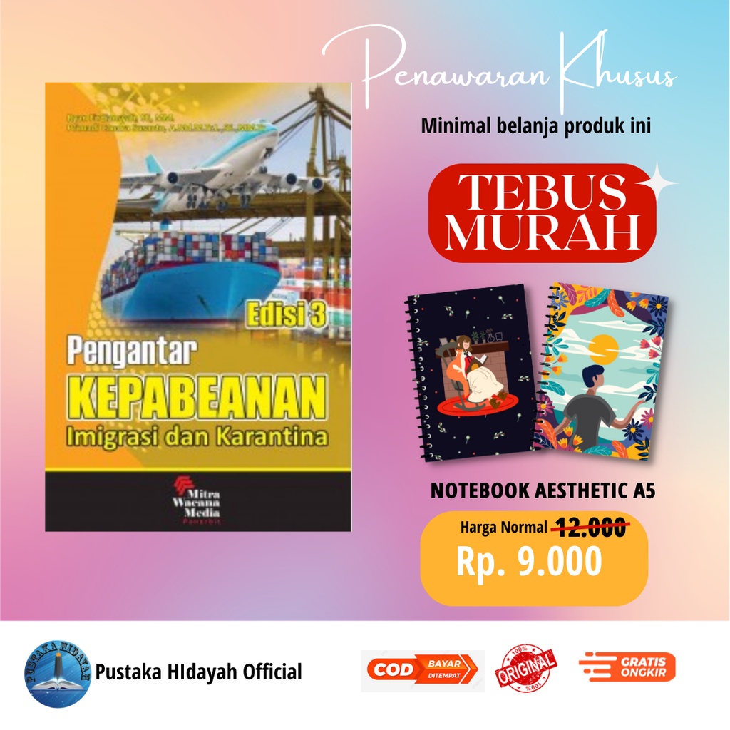 Buku Pengantar Kepabeanan Imigrasi Dan Karantina Edisi 3 - Ryan Firdiansyah Penerbit Mitra Wacana