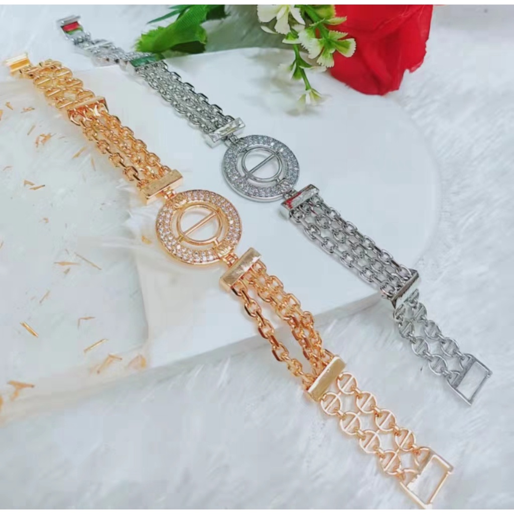 Gelang Xuping Permata Lapis Emas 18k Perhiasan Fashion 7001