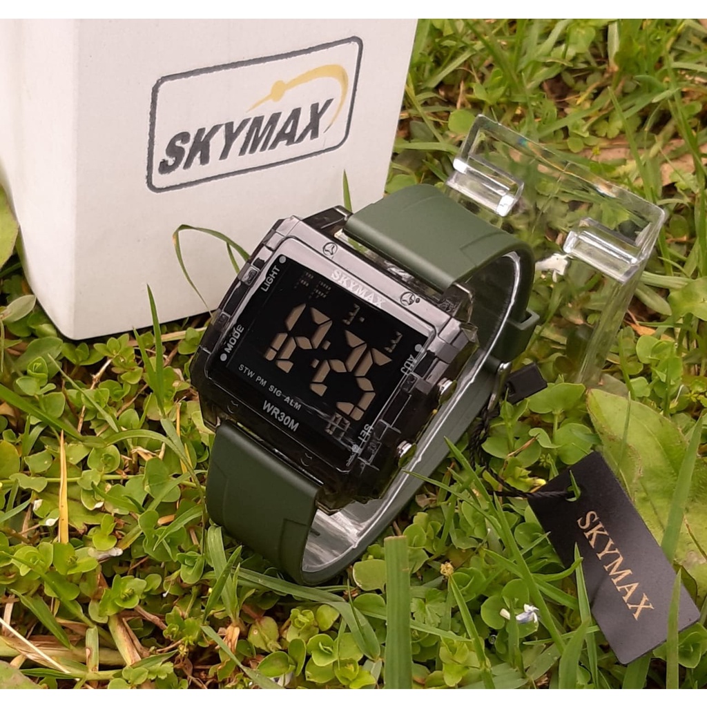 JAM TANGAN SKYMAX 2119 ORIGINAL Standart Militer Waterproof Anti Air 30 Meter COD