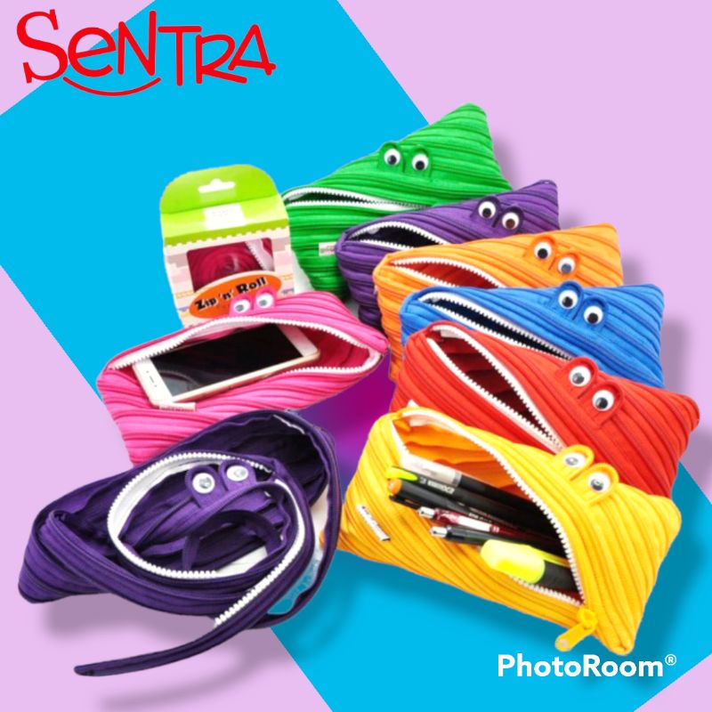 

ZIP N ROLL Tempat Pensil - Stationary Pouch Monster - SP-001