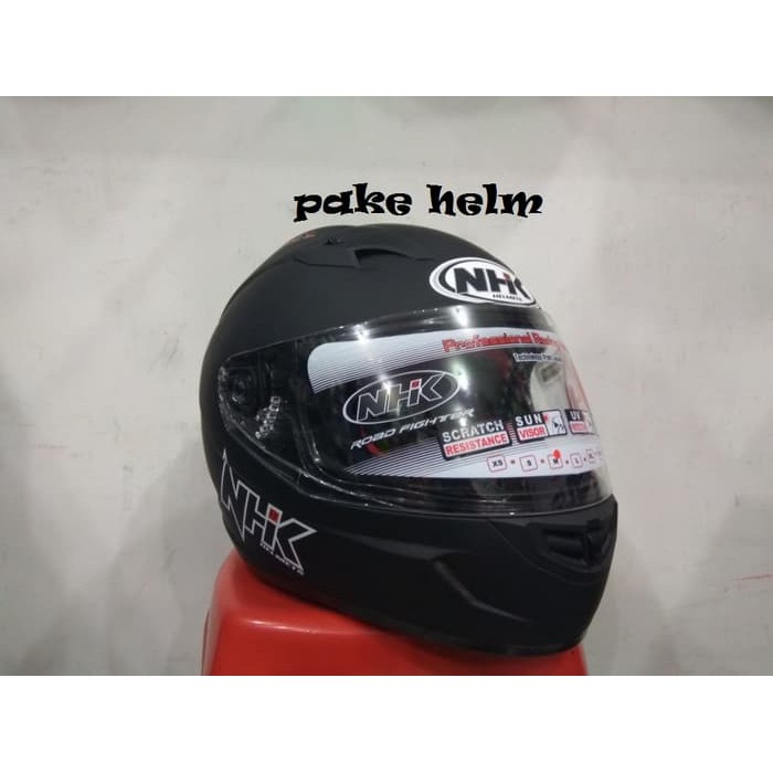HELM NHK GP 1000 SOLID HITAM DOFF GP1000 FULL FACE otomotif