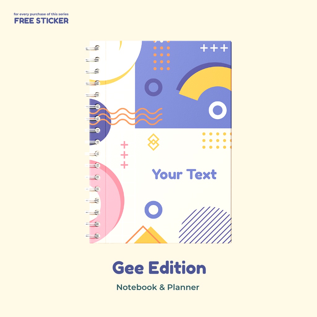 

Gee Edition 3 - Notebook & Planner ( Custom Tulisan / Nama )