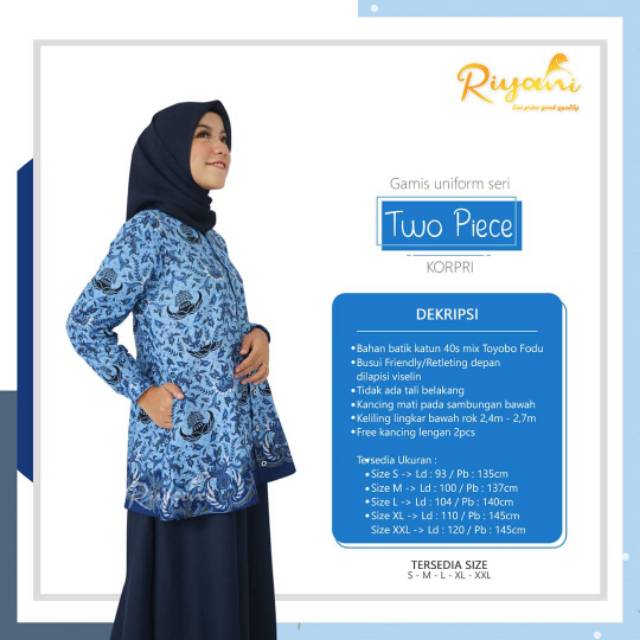Seragam gamis korpri wanita by Riyani