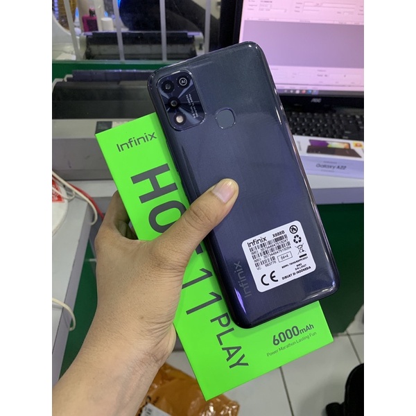 Infinix Hot 11 Play Ram 4/64gb bekas Pakai Second Normal Fullset Original