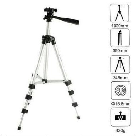 [600 gram] Tripod 3110A Weifeng Untuk HandPhone Dan Kamera Free Hold U COD Tripod 3120-4