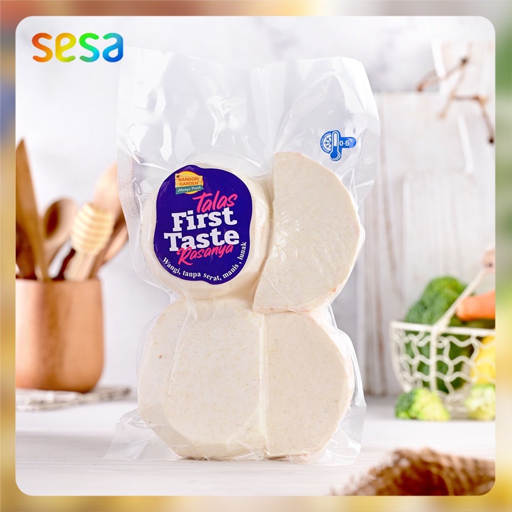 

PRODUK- FIRST TASTE - TALAS KUPAS POTONG 500 G .