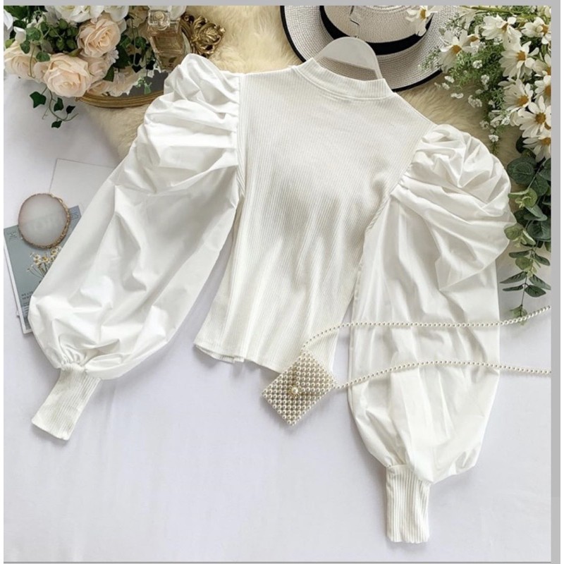 BLOUSE TANGAN BALON IMPORT