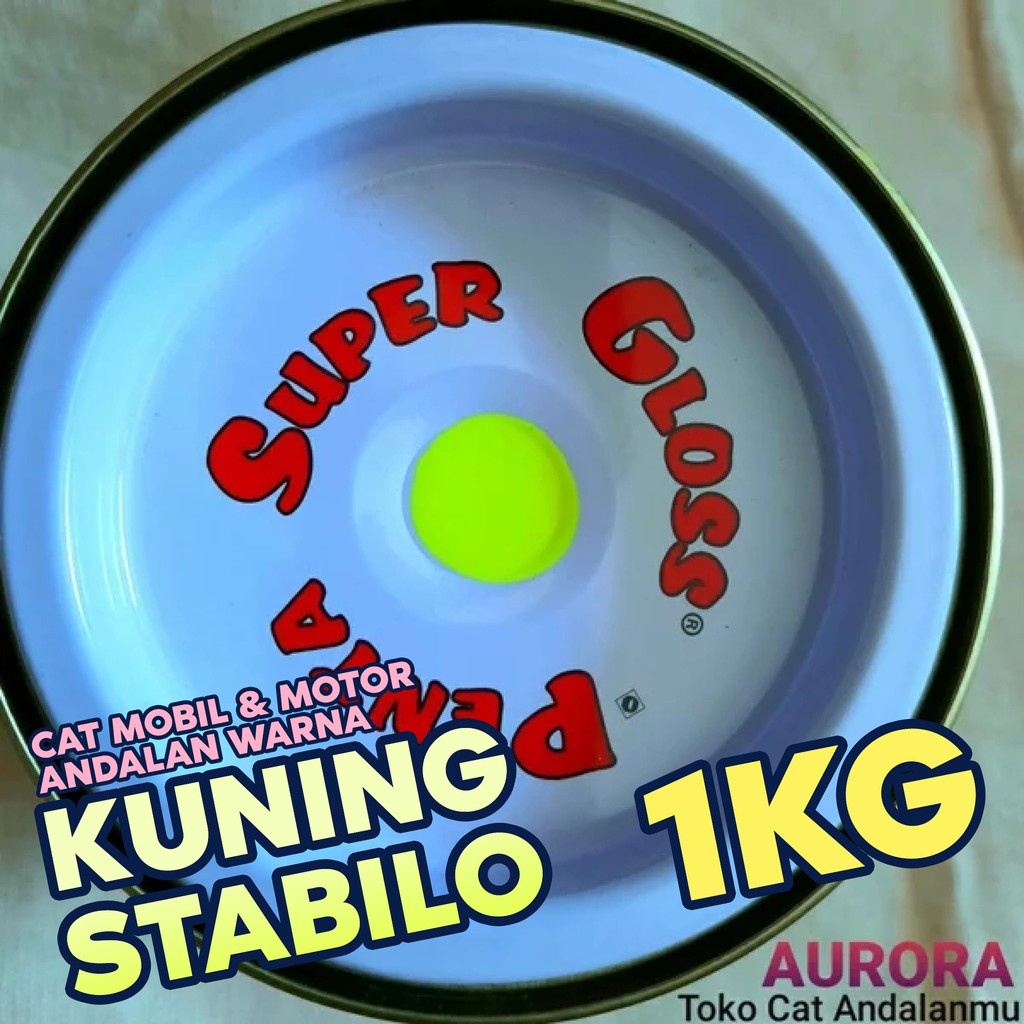 

Cat Penta Super Gloss Kuning Stabilo 1Kg NC Light Yellow Fluorent Fluorecent Ijo Hijau Skotlet Nyala