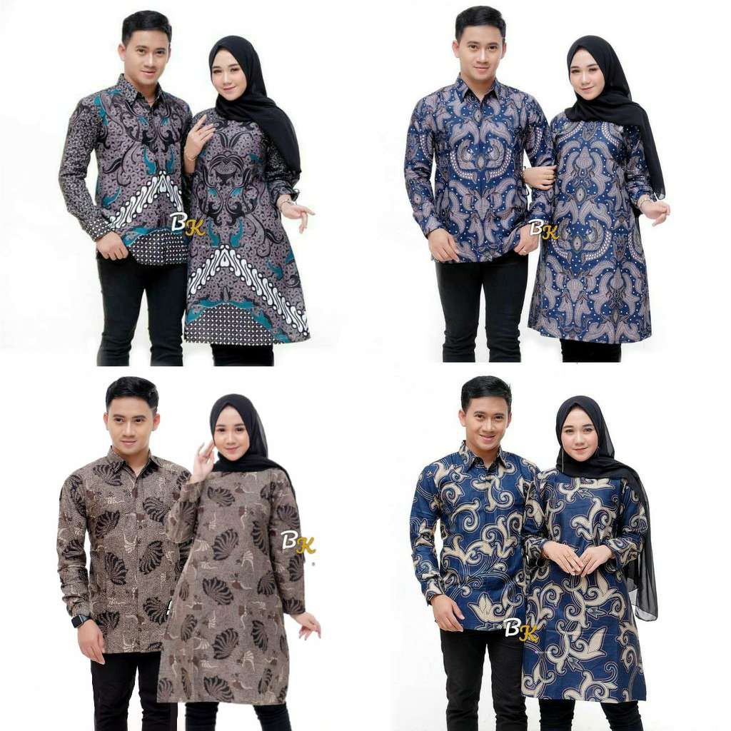 Maura Couple - Sania Ruffle Batik Couple Ori Ndoro Jowi Garansi Termurah Shopee - BATIK MODERN SOLO