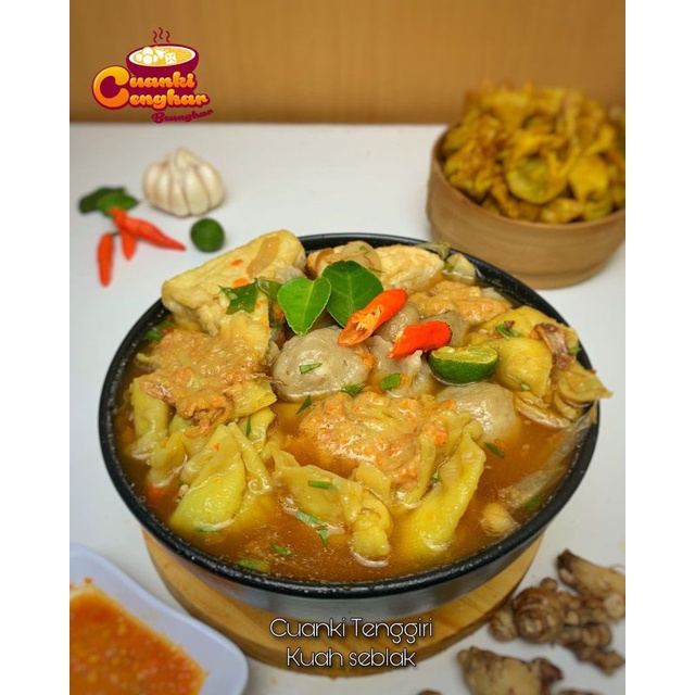 

CUANKI TENGGIRI KOMPLIT KUAH SEBLAK/CUANKI CENGHAR