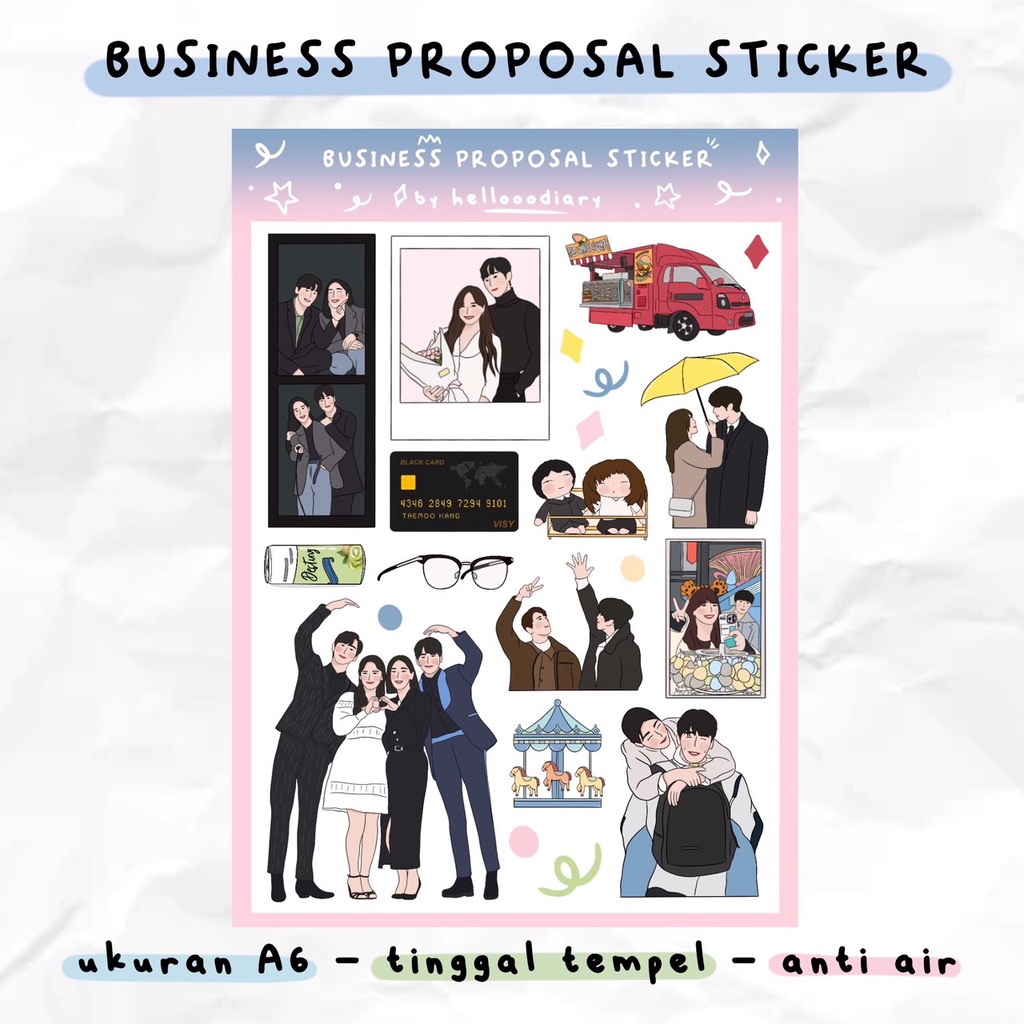 

Business Proposal Kdrama Art Sticker (19 Sticker) | Deco Sticker, Sticker Sheet | Ahn Hyo Seop (Kang Taemoo), Kim Se Jeong (Shin Hari), Kim Min Kyu (Cha Sung Hoon), Seol In A(Jin Young Seo)