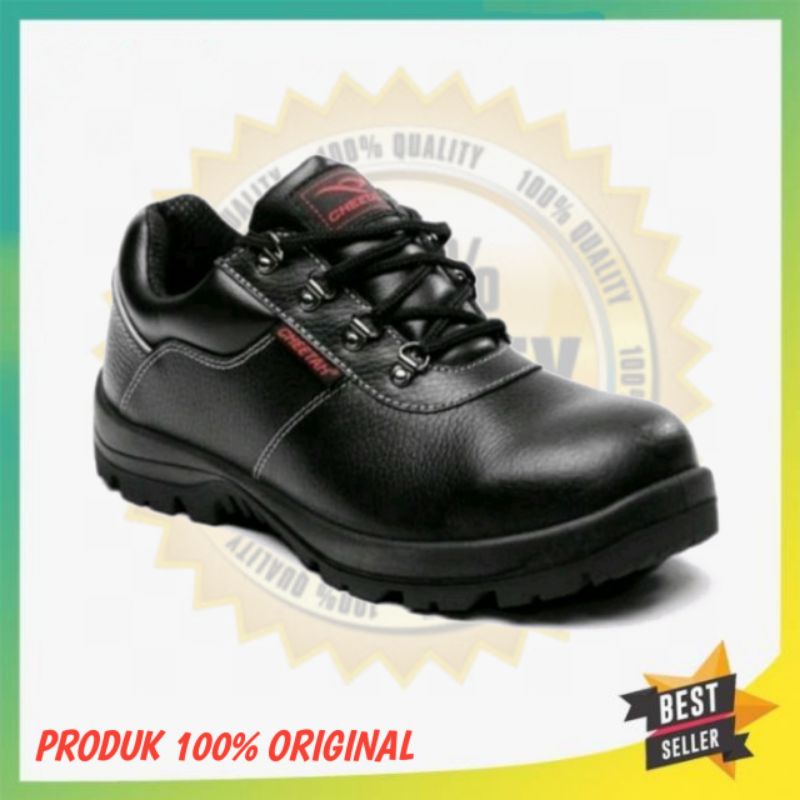 Jual Sepatu Safety Cheetah 7012H / Sepatu Safety Shoes Cheetah 7012 Hitam
