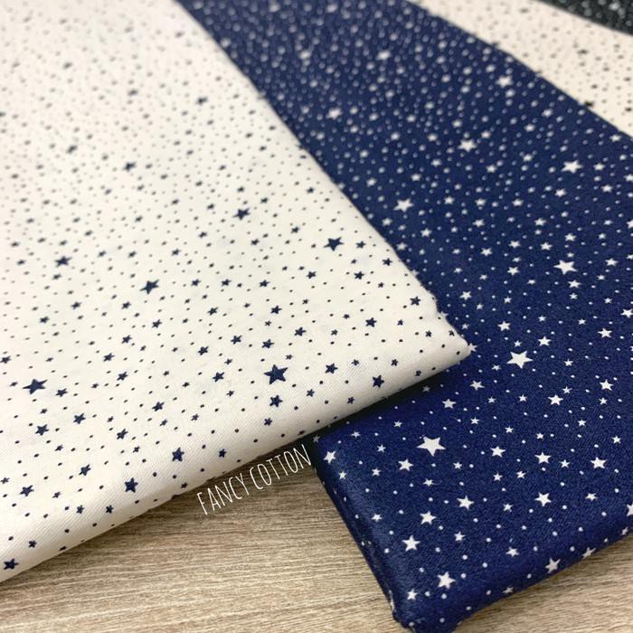 99H7- Kain Katun Jepang Motif Fancy Tiny Star By Tokai Senko - Kode E