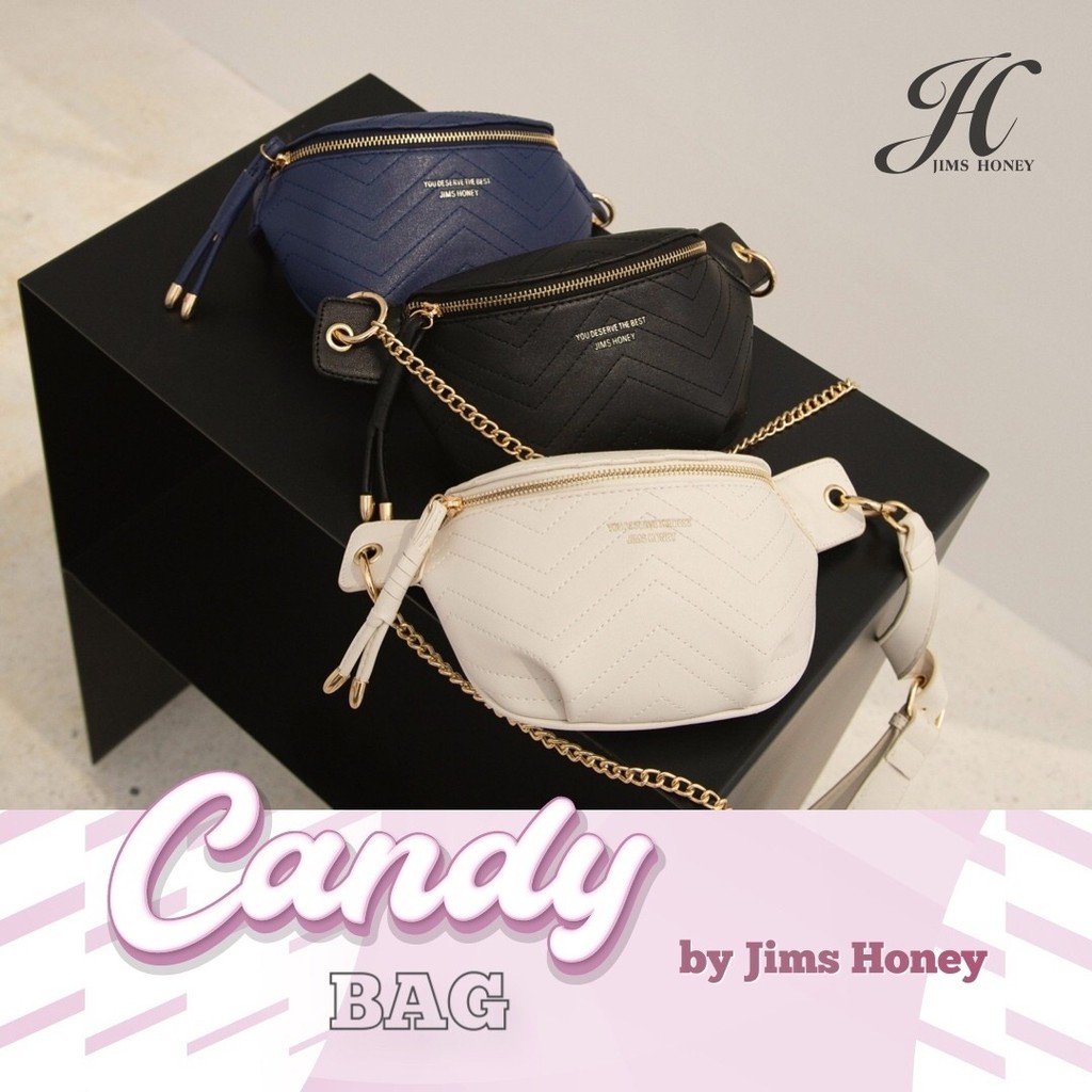 JH CANDY WAISTBAG - TAS PINGGANG WANITA IMPOR JIMSHONEY