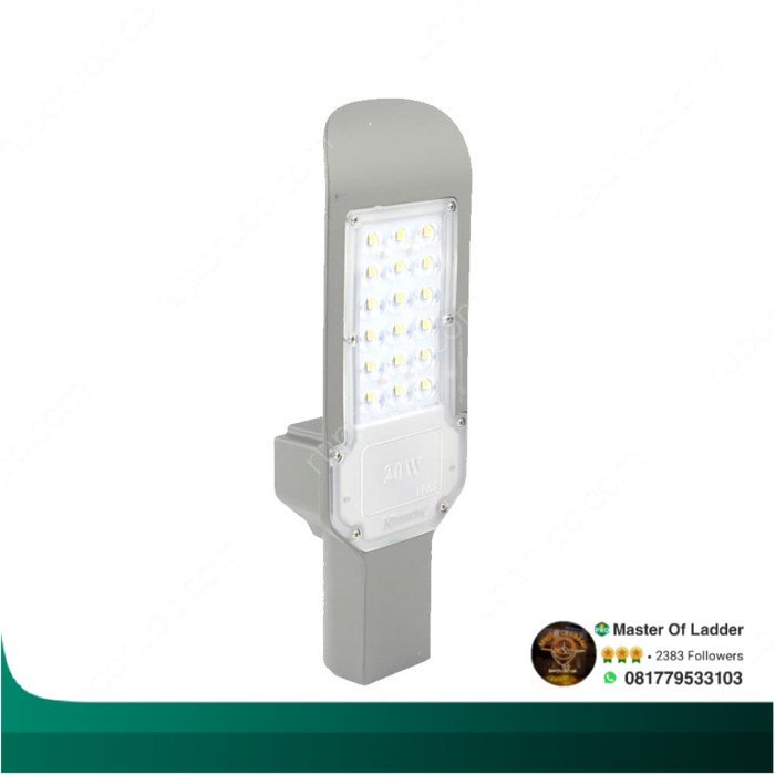 Krisbow Lampu Jalan SMD Led 20 watt PJU Led 20w 6000k Abu-ABu