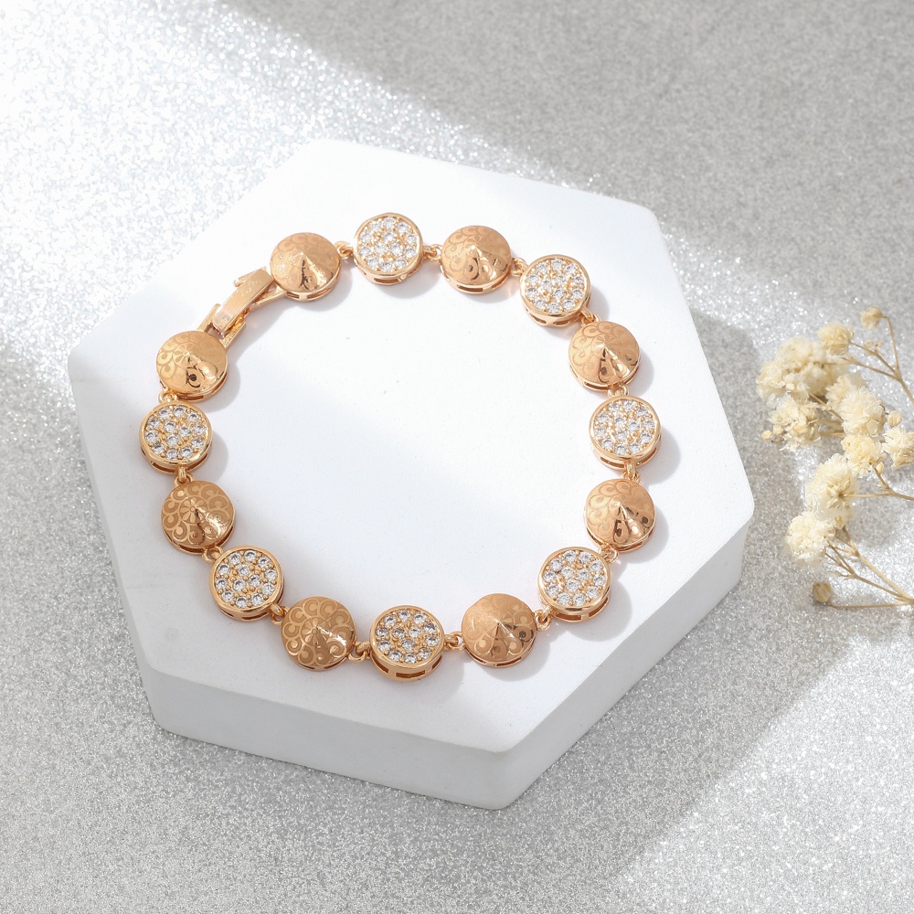 ✅COD Gelang wanita korea fashion rose gold light luxury design diamond bracelet fashion bracelet jewelry D239
