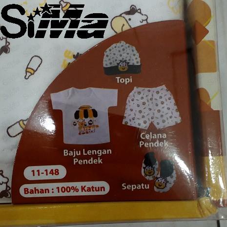 Paket Perlengkapan Baju Bayi Baru Lahir Baby Gift Set Milk Farm Cokelat Kiddy 11148 KADO BAYI