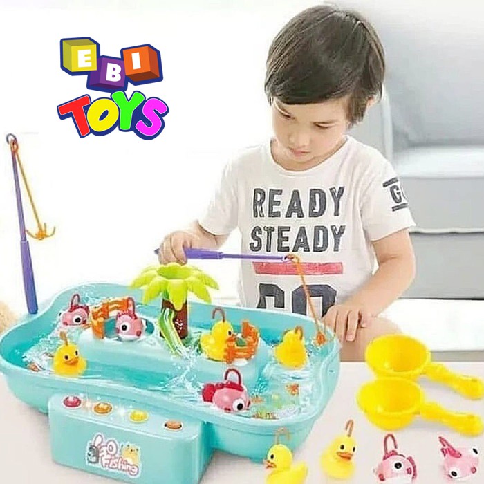 Mainan Go Fishing Pancing Ikan Dan Bebek Dengan Musik
