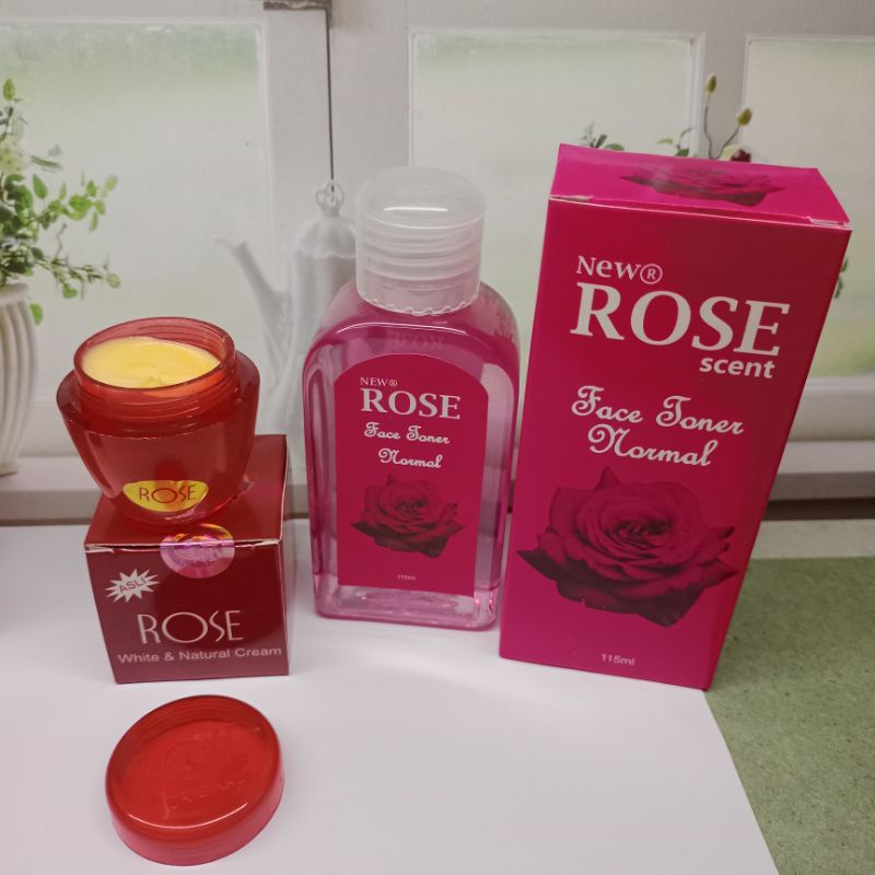 Cream Rose Original( paket toner 115ml+krim Siang&amp;Malam)