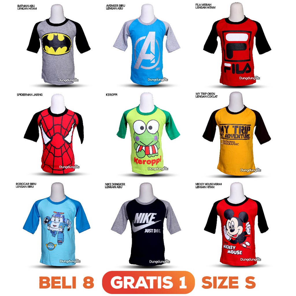 SUPER MURAH BAJU KAOS POLOS ANAK BAJU ANAK LAKI PEREMPUAN MURAH