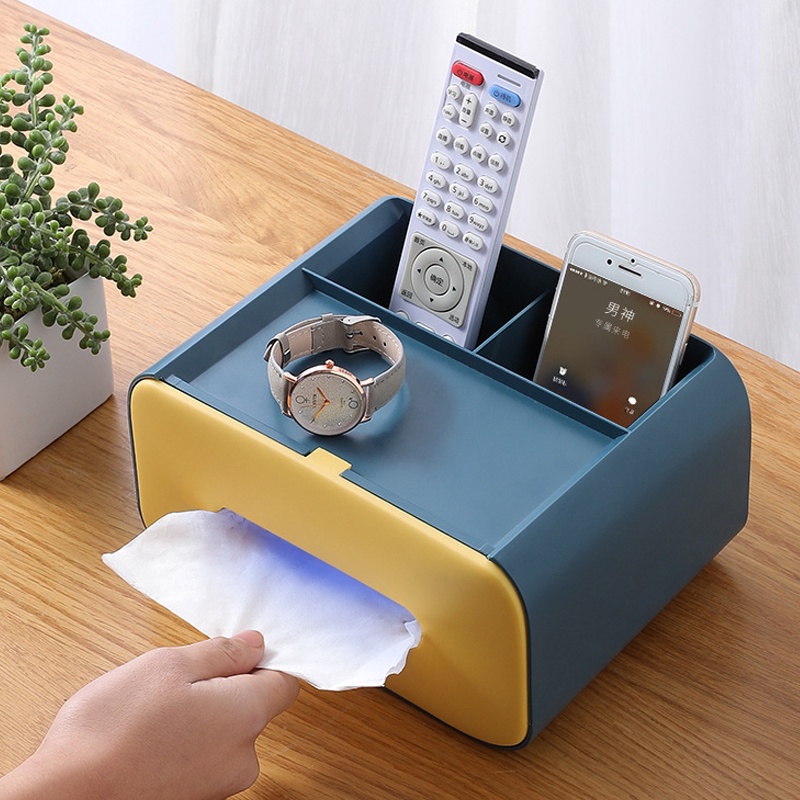 PF-106 Kotak Tisu Serbaguna / Tissue Box / Kotak Penyimpanan /Tissue Box Multifungsi/Smartphone Holder
