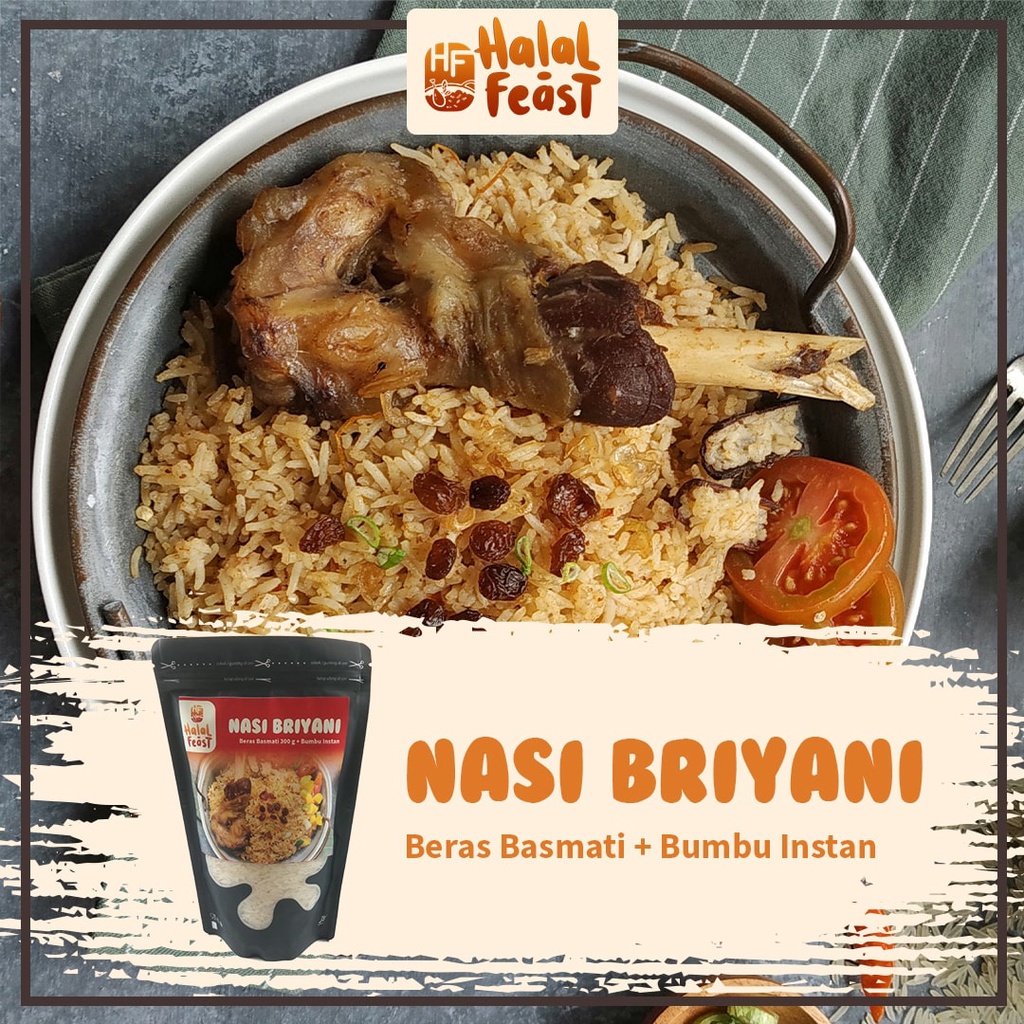 

BELI 2 GRATIS 1 KHUSUS HARI INiiii Nasi Briyani Khas Timur Tengah Kemasan Hemat 200 Gram