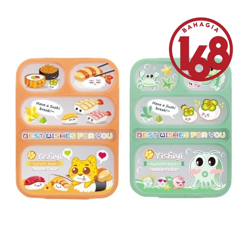 Item 590 Kotak makan anak yooyee 5 sekat