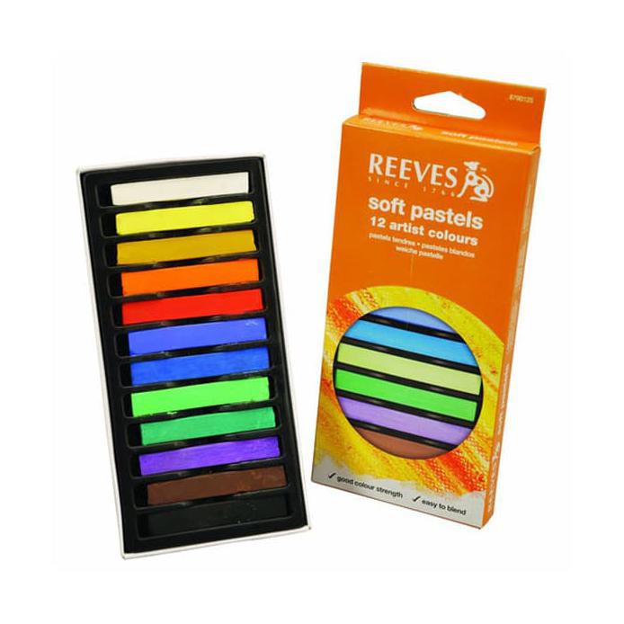 

REEVES SOFT PASTELS 12 PCS