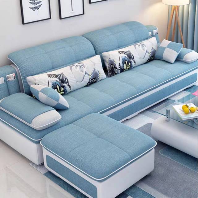 PROMO SOFA MINIMALIS L SHAPE CANTIK TERBARU PREMIUM GRADE A