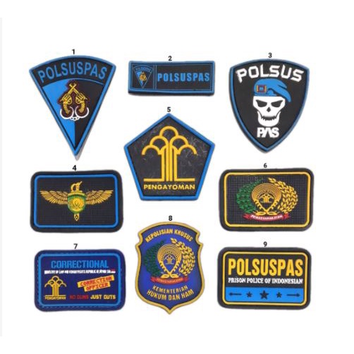 Patch Rubber Logo POLSUSPAS / Pengayoman / Emblem Logo Polsuspas