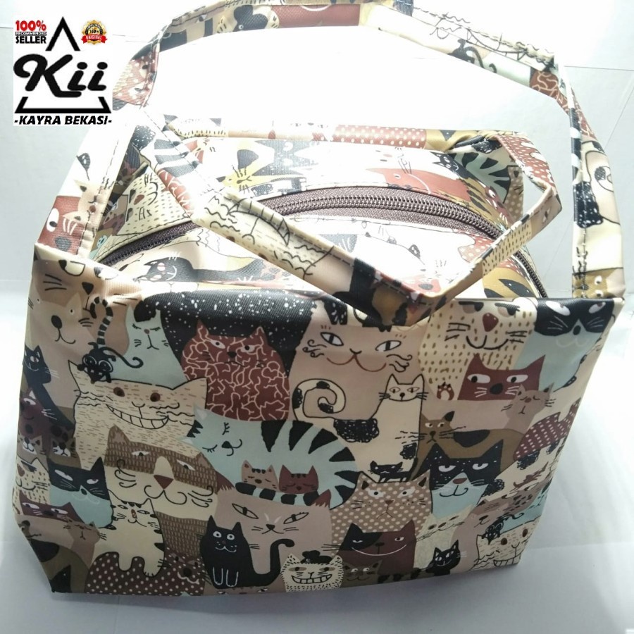 Tas Bekal Karakter - Lunch Bag Waterproof - Tas Bekal Motif Serbaguna