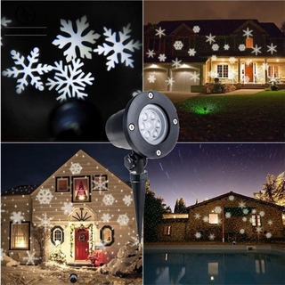 Outdoor Xmas Led Garden Christmas Laser Light Projector Waterproof Us Eu Shopee Indonesia