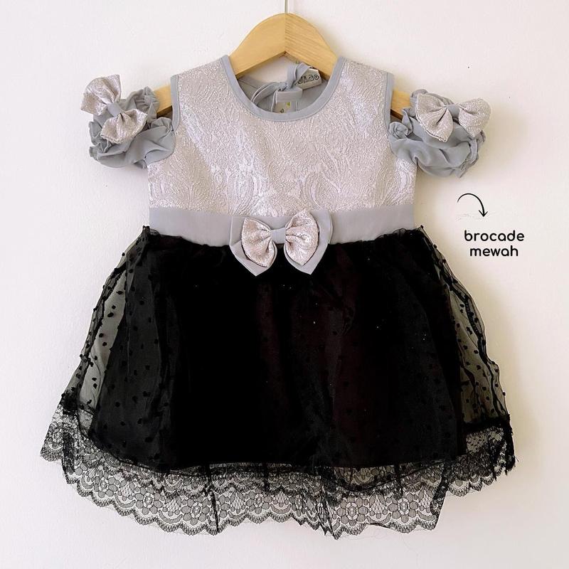 Dress Pesta Kondangan Ulang Tahun Mewah Lucu Bayi Anak Perempuan Cewek Terlaris Kode 7 Babeebabyshop