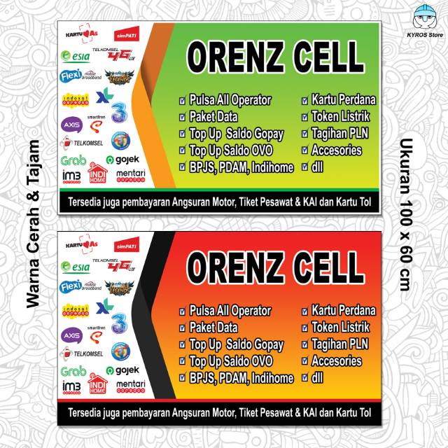 BELI 1 GRATIS 1 SPANDUK KONTER MINI BANNER