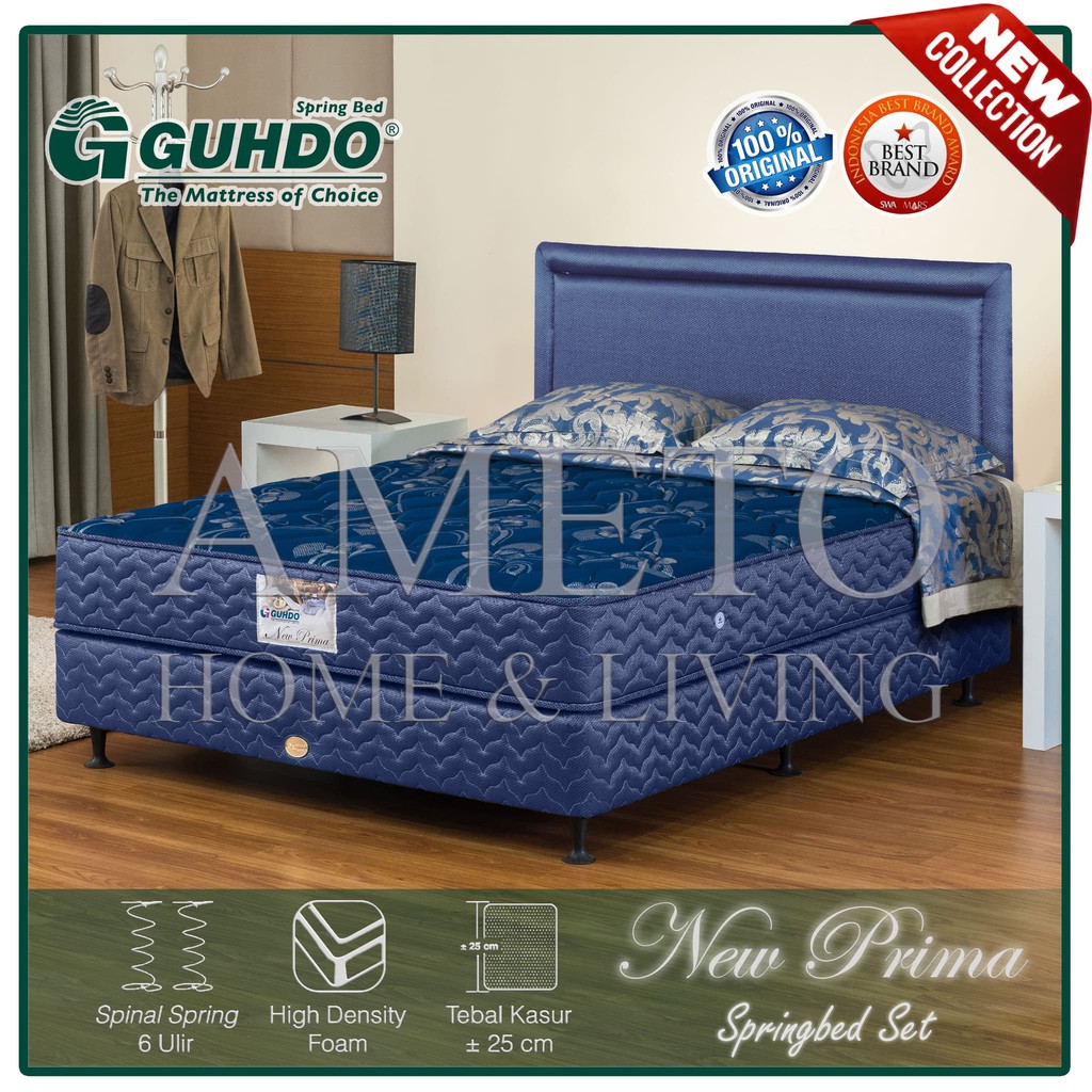 Spring Bed Guhdo New Prima 160 x 200 - Spring Prospine Full Set