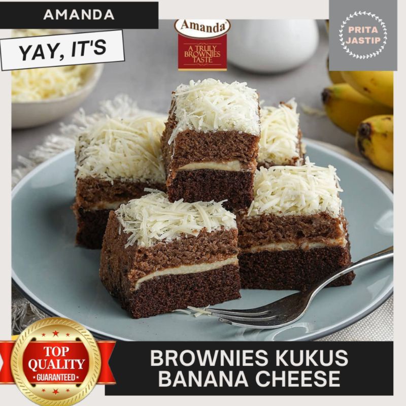 

Brownies Kukus Amanda Banana Cheese Oleh Oleh Makanan Bandung Terlaris