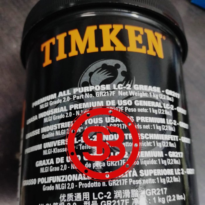 Grease Bearing GR217F / GR 217 F TIMKEN (ALL GENERAL PURPOSE) LC-2 1kg