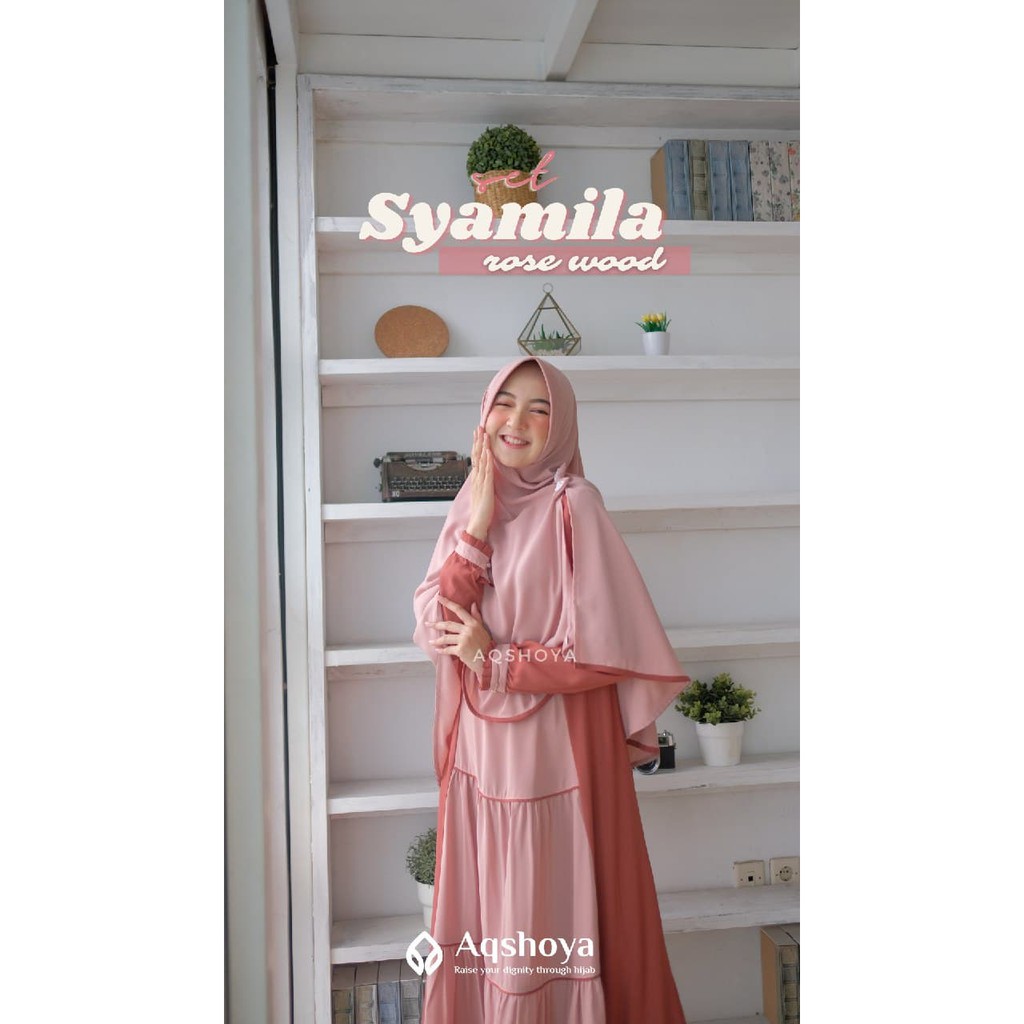 READY STOCK GAMIS SYAMILA ORIGINAL AQSHOYA KEKINIAN CANTIK