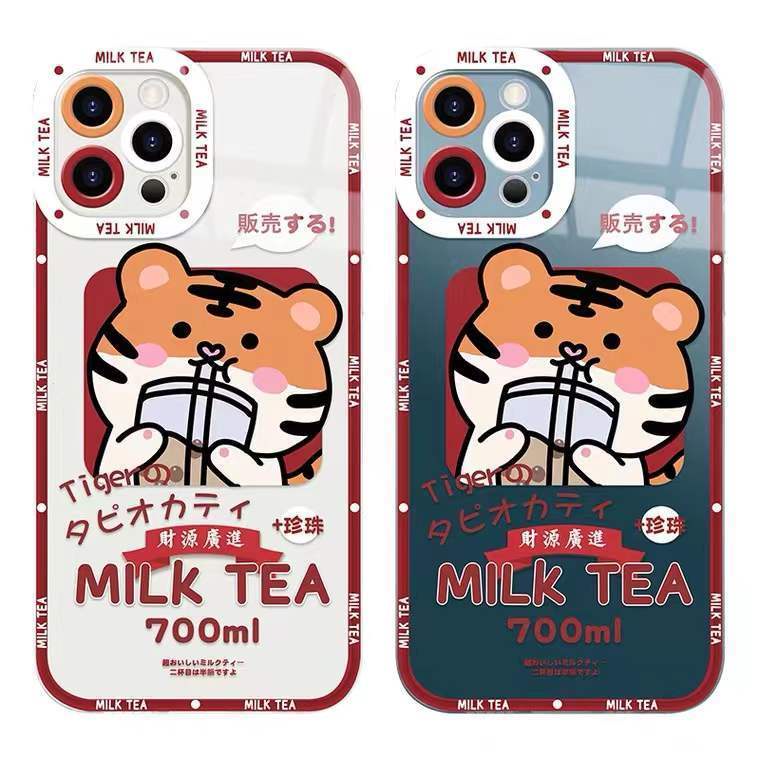 Soft Case Silikon TPU Transparan Motif Harimau Untuk Iphone 13 Pro Max 12 11 XS XR X 8 7 6 Plus Mini SE 2020