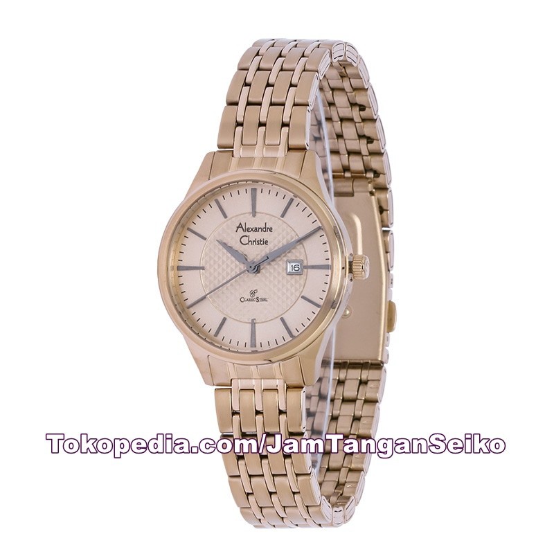 Jam Tangan Wanita Alexandre Christie AC 8453 LD BCGCN Stainless Steel