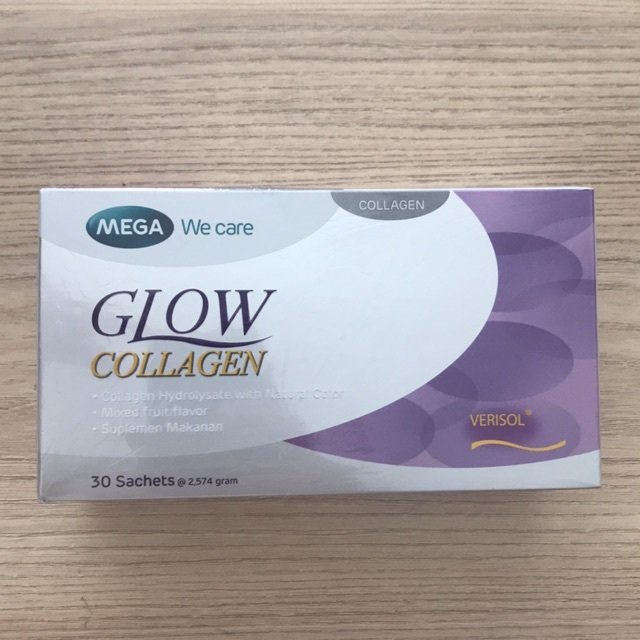 Mega We Care Glow Collagen 30 Sachet Suplemen Pelembab Kulit