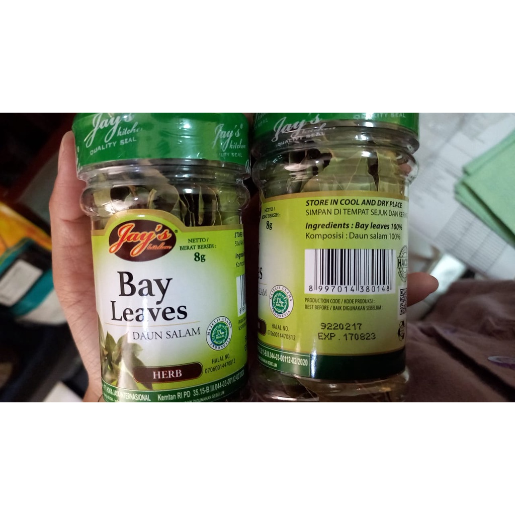 Jay's Jays Bay Leaves Daun Salam 8 G gr gram / 8gr