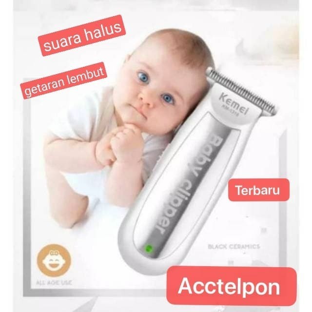 kemei 1319 alat cukur rambut bayi mesin cukur baby