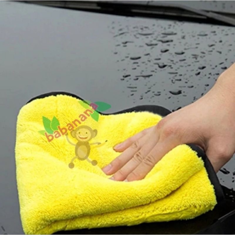 Kain lap pembersih microfiber cleaning cloth wipe 500 GSM 60X30CM